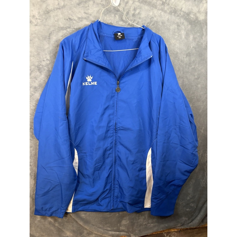 Kelme BOSNIA Men XXL Navy Blue Full Zip Track Jacket Activewear Polyester